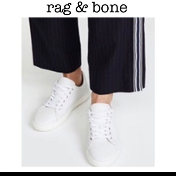 Rag & Bone Kent Lace Up white Leather NEW IN BOX - Picture 5 of 7